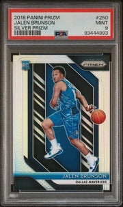 Jalen Brunson 2018 Panini Prizm Silver Prizm RC PSA 9