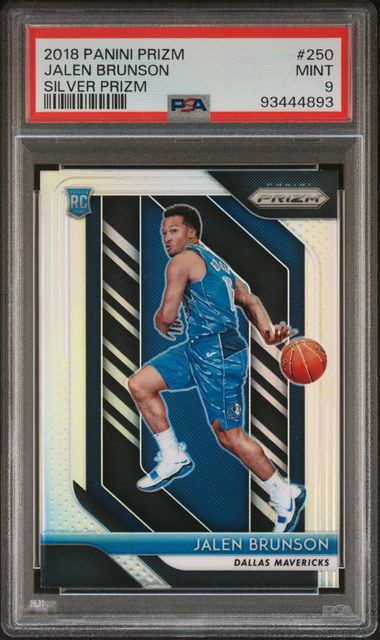 Jalen Brunson 2018 Panini Prizm Silver Prizm RC PSA 9