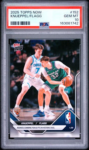 Kon Knueppel/Cooper Flagg 2025 Topps NOW 'Rookies Combine for 83 pts. in Historic Duel' RC PSA 10