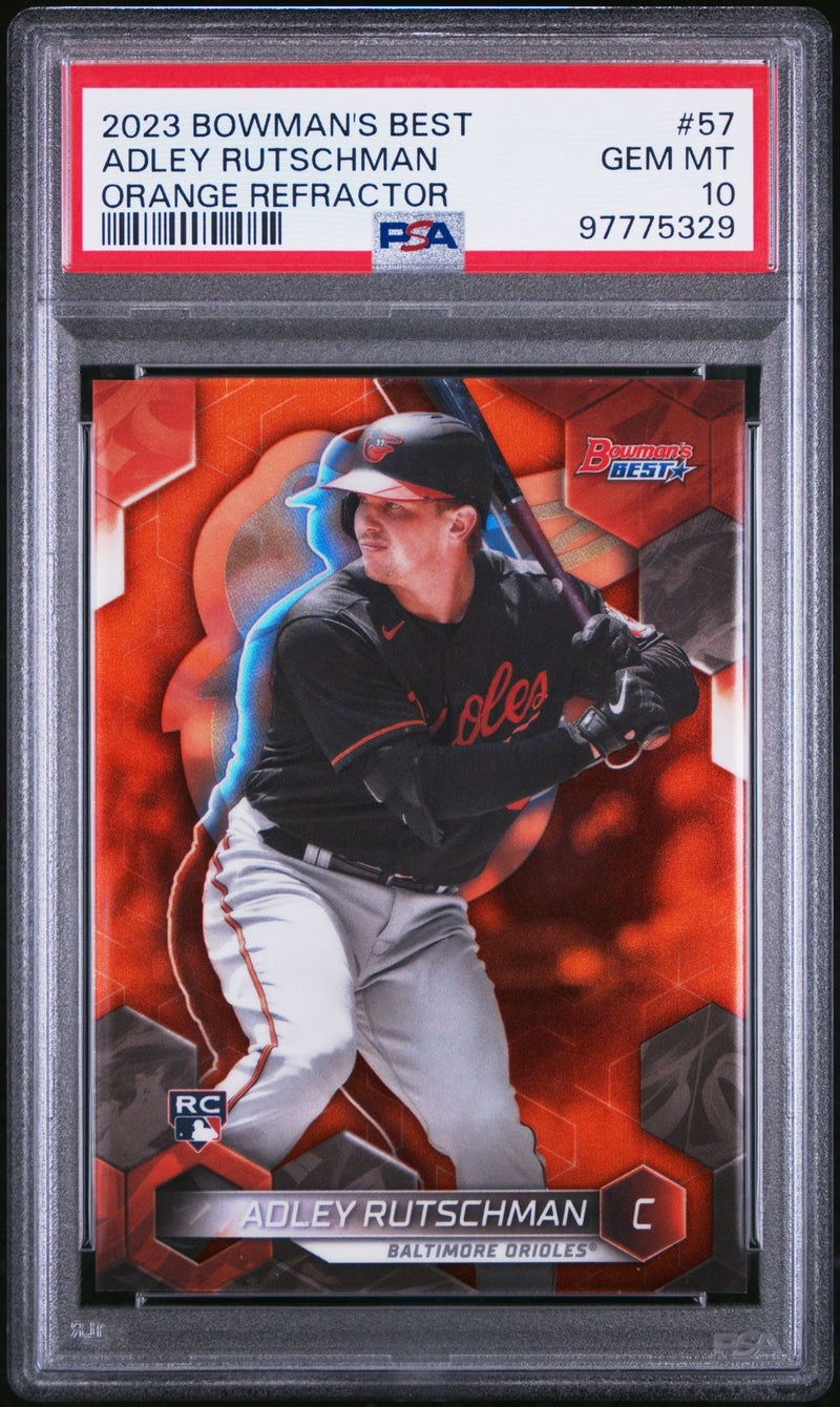 Adley Rutschman 2023 Bowmans Best Orange Refractor 5/25 RC 