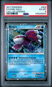 Kyogre Pokémon Call of Legends Shiny Holo #SL6 PSA 6