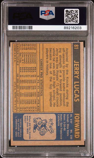 Jerry Lucas 1971 Topps #81 PSA 7