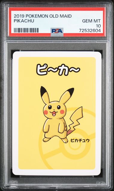 Pikachu Pokémon Old Maid PSA 10