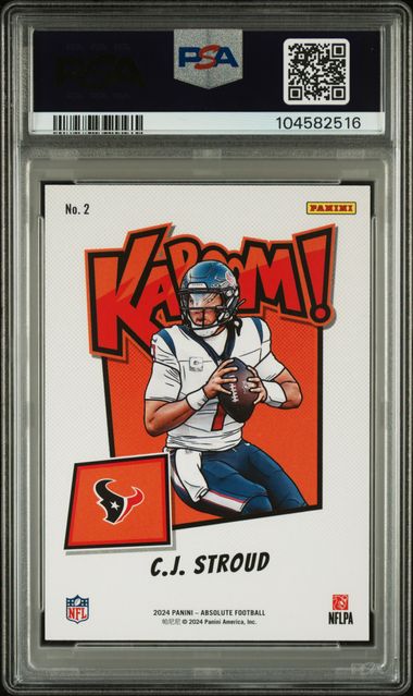 CJ Stroud 2024 Panini Absolute Kaboom Horizontal PSA 9