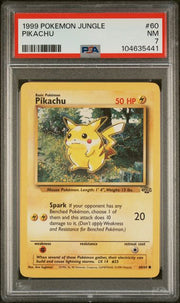 Pikachu 1999 Pokemon Jungle non holo #60/64 PSA 7