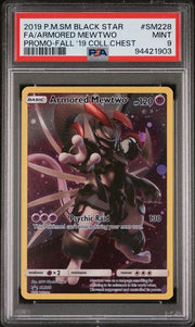 Armored Mewtwo Pokémon 2019 Black Star Promo #SM228 PSA 9