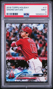 Shohei Ohtani 2018 Topps Holiday RC #17 PSA 9