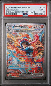 Greninja ex Pokémon Twilight Masquerade Special Illustration Rare #214/167 PSA 9