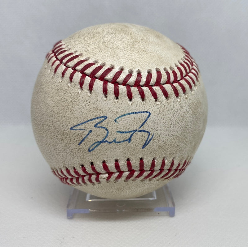 Buster Posey Autographed MLB Game Used Double Career Hit 1094 Double 208 RBI 337,338 09/02/14