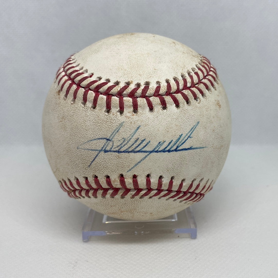 Adrian Beltre Autographed MLB Game Used Double Career Hit 3012 Double 607 RBI 1616 08/12/17