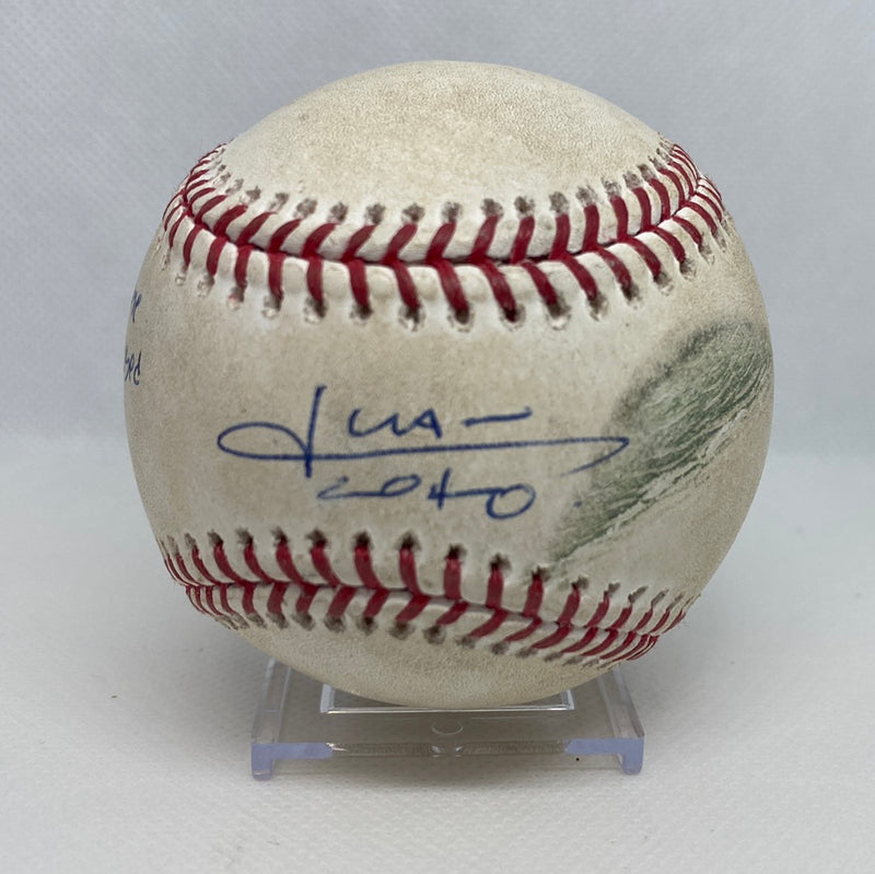 Juan Soto Autographed MLB Game Used Home Run Career Hit 59 Homerun 11 RBI 32 07/25/18