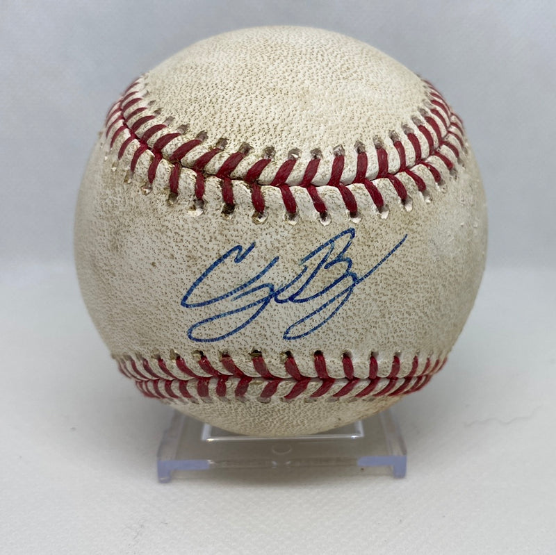 Cody Bellinger Autographed MLB Game Used Triple Career Hit 290 Triple 12 RBI 190 04/06/19