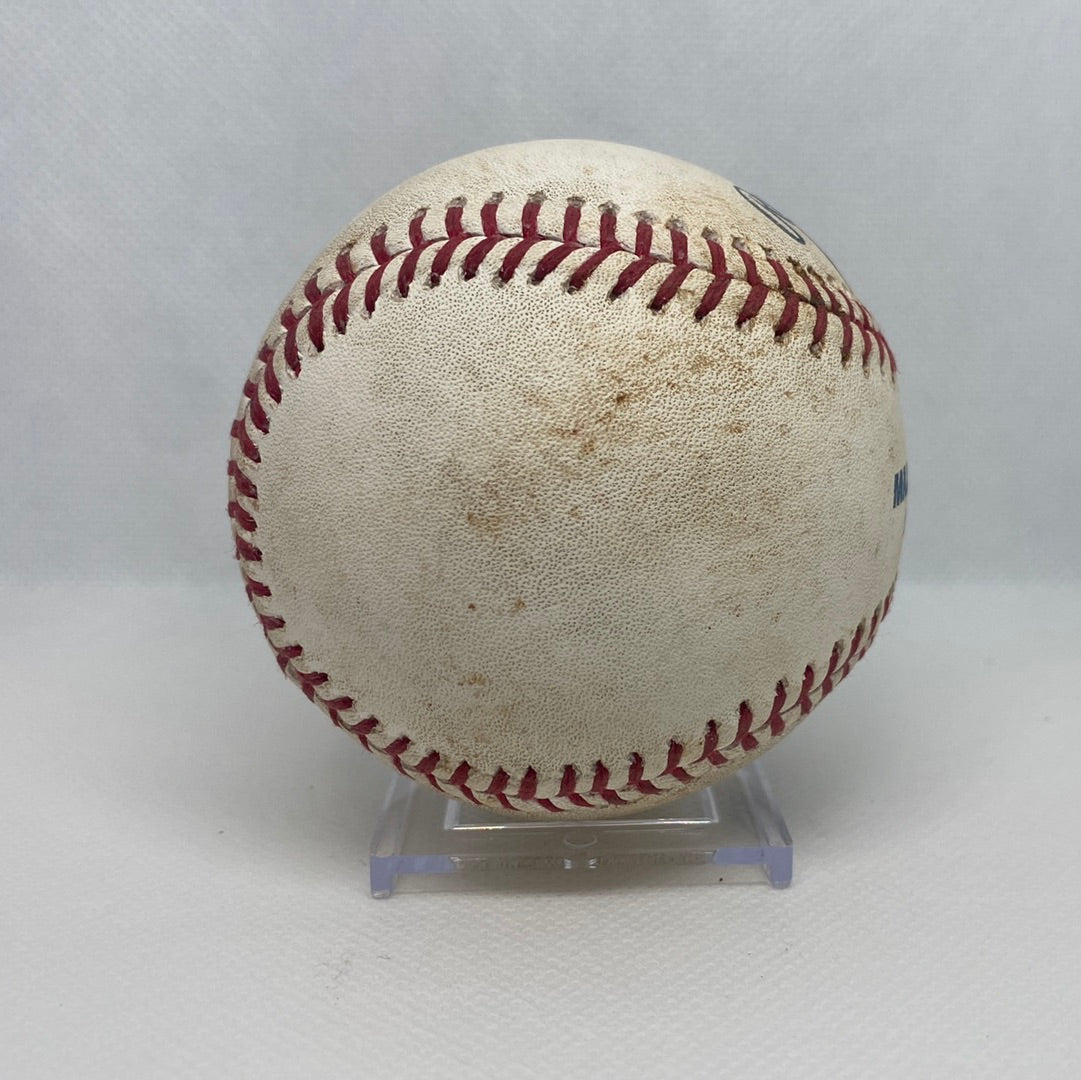 Adrian Beltre Autographed MLB Game Used Double Career Hit 3012 Double 607 RBI 1616 08/12/17