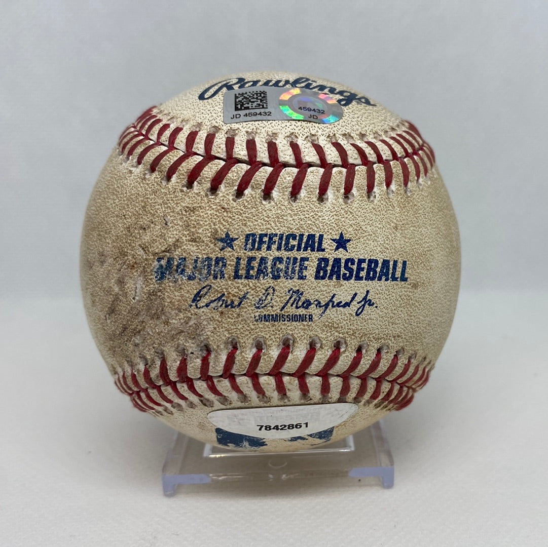 Albert Pujols Autographed MLB Game Used RBI Double Passing Ty Cobb On All Time RBI List 05/28/18