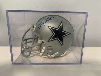 signed troy aikman helmet