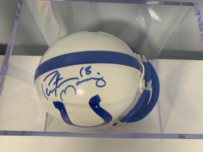 Peyton Manning Indianapolis Colts Signed Mini Helmet