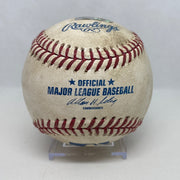 Derek Jeter MLB Game Used Double Career Hit 3170 Double 503 06/13/12