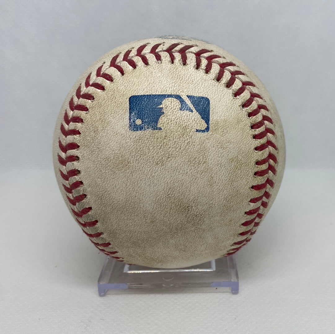 Derek Jeter MLB Game Used Double Career Hit 3170 Double 503 06/13/12