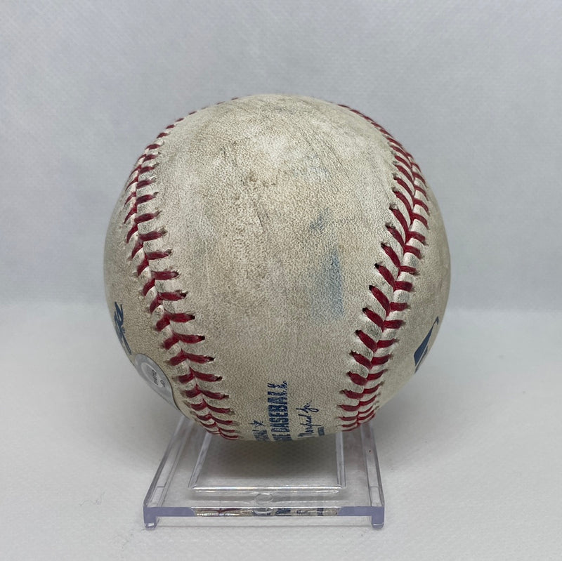 Fernando Tatis Jr. Autographed MLB Game Used Triple Career hit 39 Triple 2  06/13/19