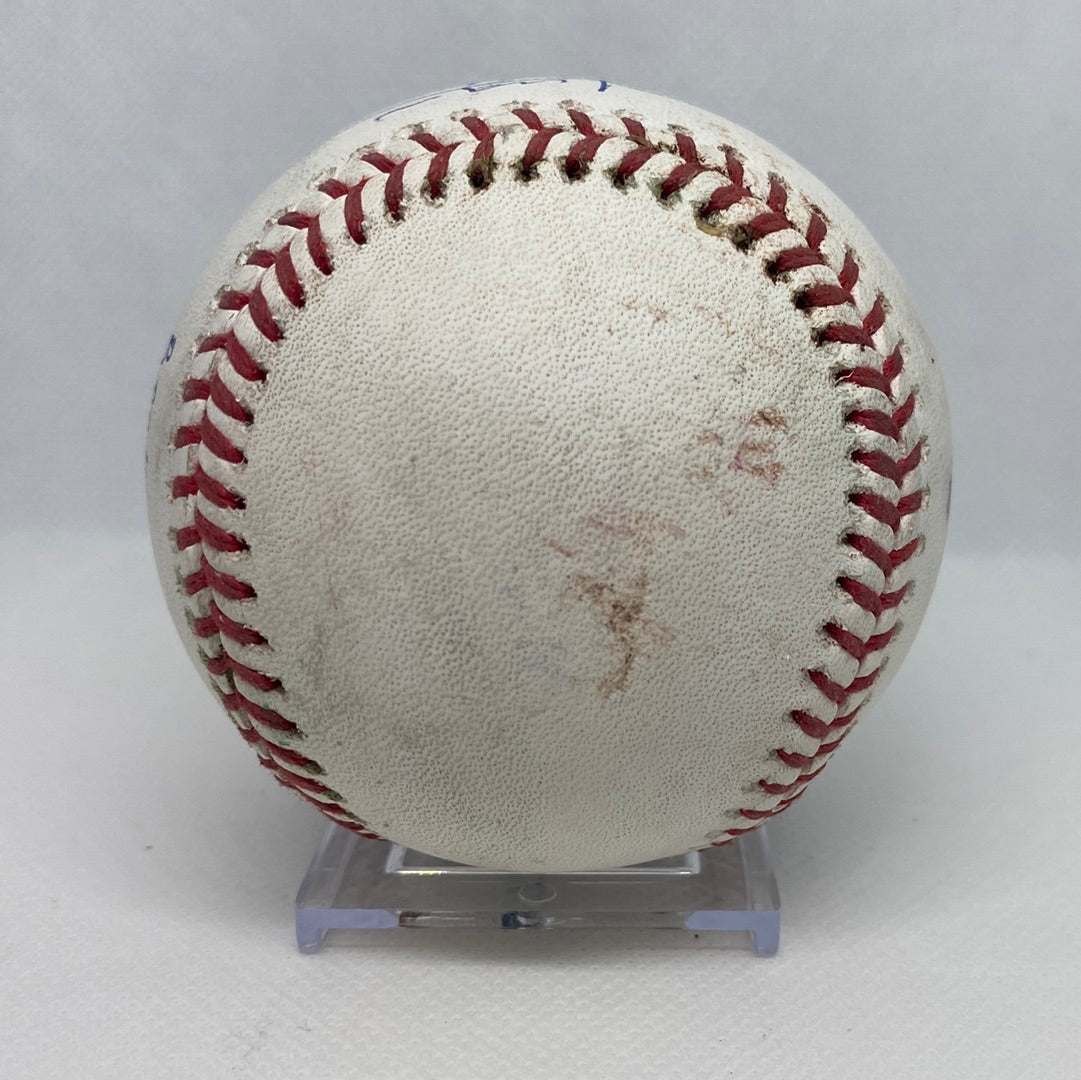 Juan Soto Autographed MLB Game used Double Career Hit 68 Double 14 & Matt Adams MLB Game Used Home Run 07/31/18