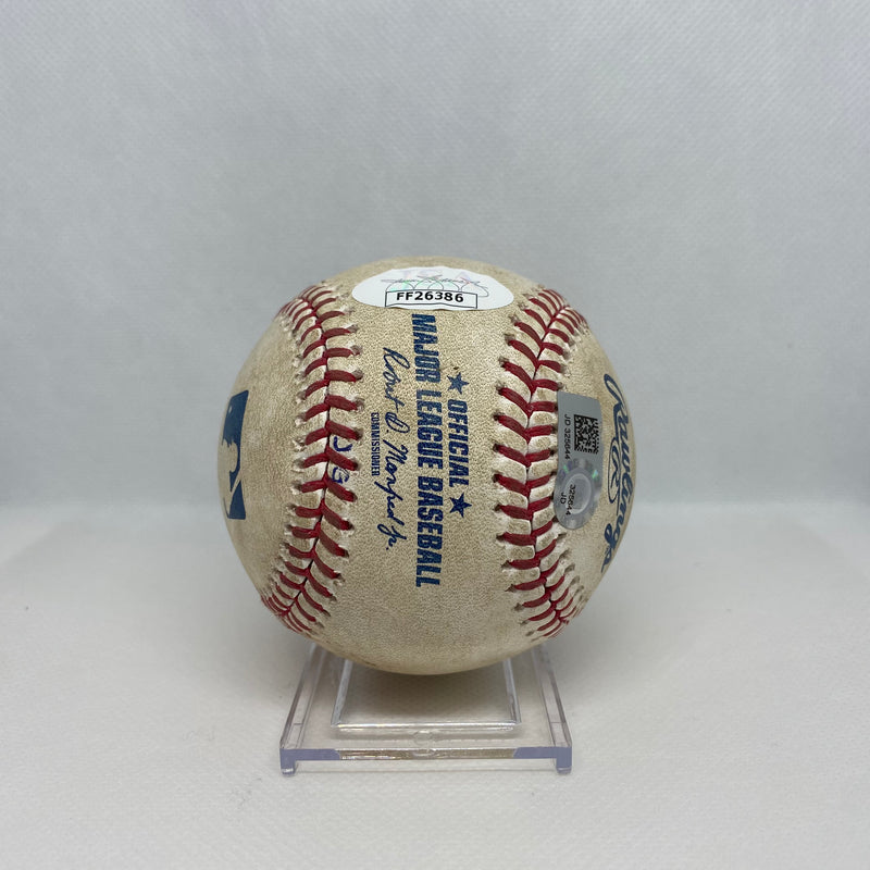 CC Sabathia MLB Ball Autographed Game Used Strikeout 2,998 04/30/19