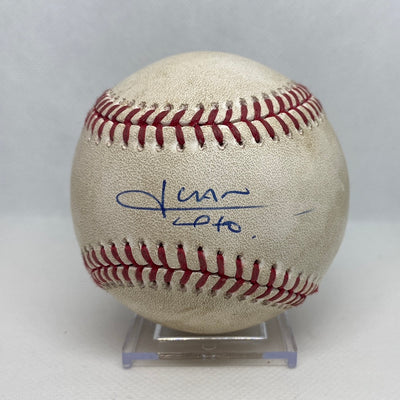 Juan Soto Autographed MLB Game Used Triple Career Hit 159 Triple 2 05/23/19