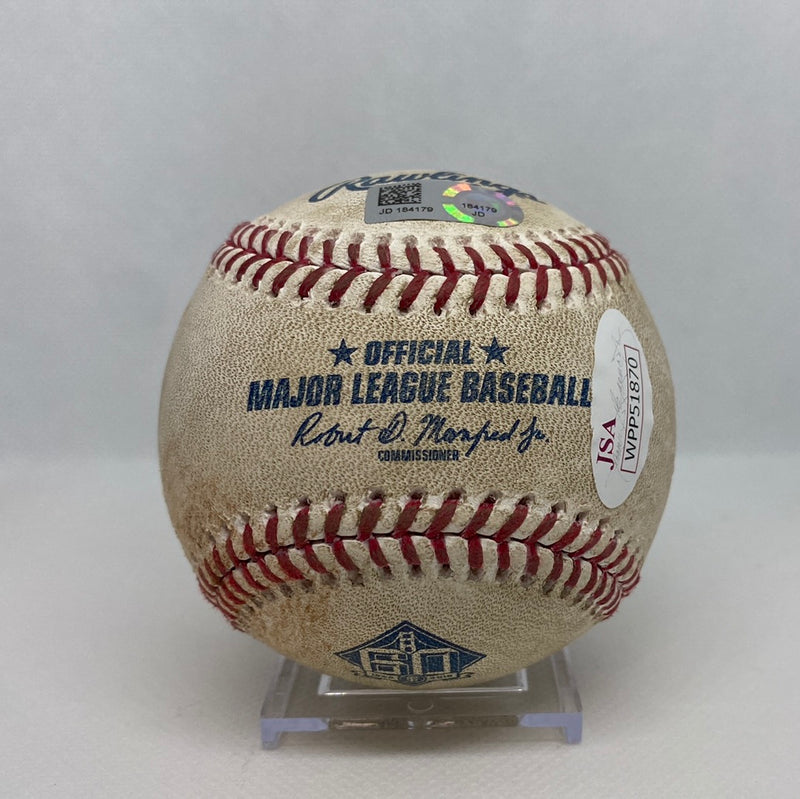 Cody Bellinger Autographed MLB Game Used Triple Career Hit 155 Triple 6 04/28/18