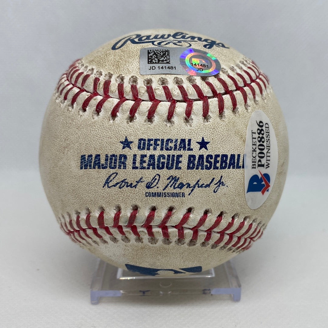 Juan Soto Autographed MLB Game Used Home Run Career Hit 59 Homerun 11 RBI 32 07/25/18