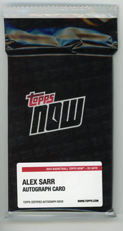 Topps Now On Card Autograph Alex Sarr NBA #2 Pick