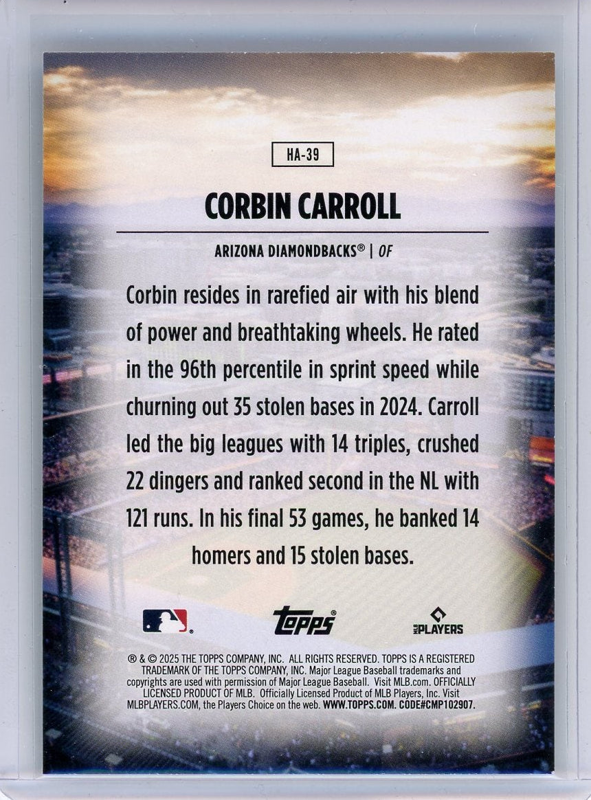Corbin Carroll 2025 Topps Home Field Advantage