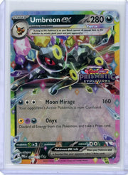 Umbreon ex 2024 Pokemon Prismatic Evolutions Stamped Promo