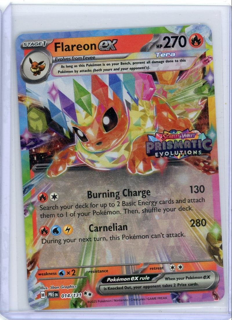 Flareon ex 2025 Prismatic Evolutions Stamped promo 