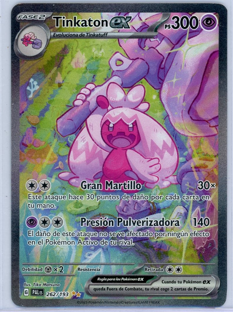 Tinkaton ex Pokémon Paldea Evolved Special Illustration Rare #262/193