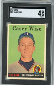 Casey Wise 1958 Topps SGC 4