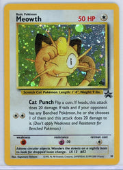 Meowth 2000 Pokémon WoTC Black Star Promo #10/53 LP