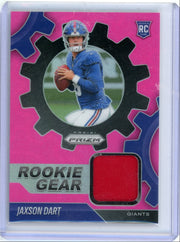 Jaxson Dart 2025 Panini Prizm Rookie Gear pink prizm RC
