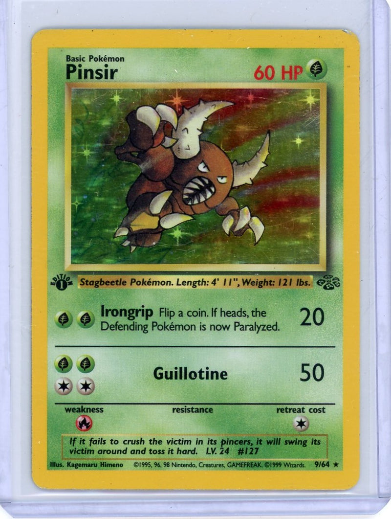 Pinsir 1st Edition 1999 Pokemon rare holo 9/64 HP