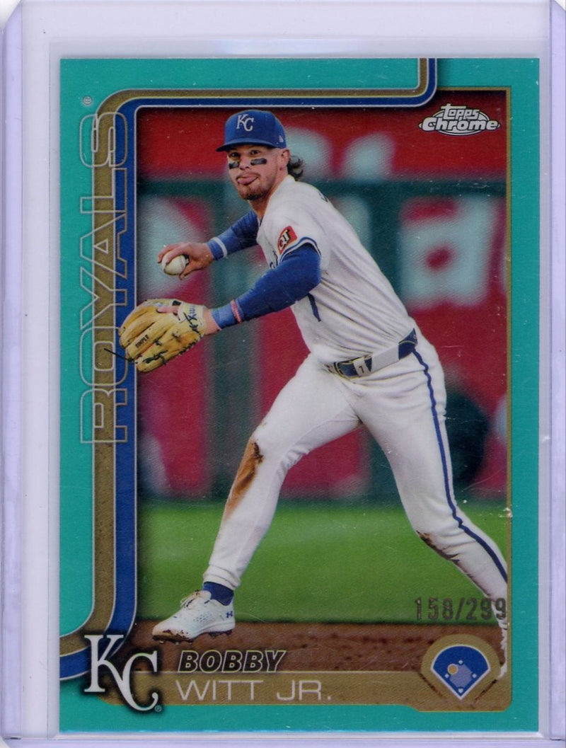 Bobby Witt Jr. 2025 Topps Chrome teal refractor 