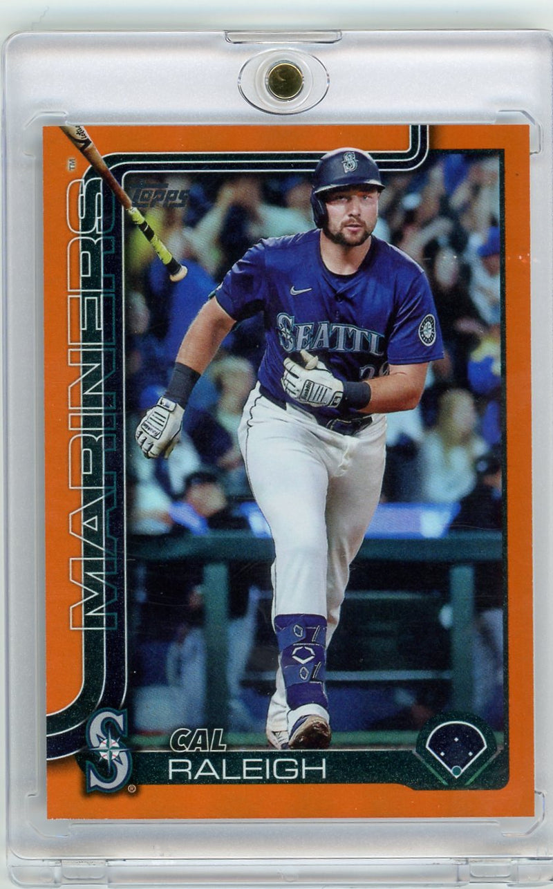Cal Raleigh 2025 Topps Series 2 orange foil 