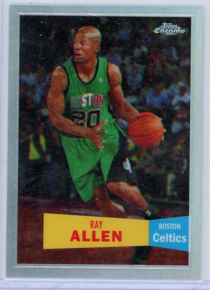 Ray Allen 2007-08 Topps Chrome Retro refractor #'d 411/999