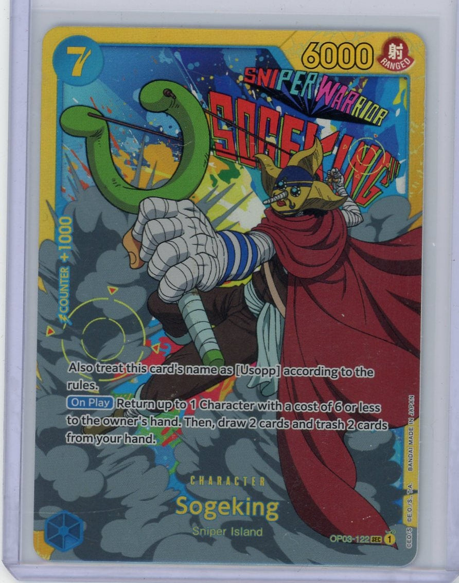 Sogeking One Piece Pillars of Strength OP03-122 Secret Rare