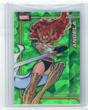 Angela 2026 Topps Chrome Marvel Sapphire Green #'d 39/99