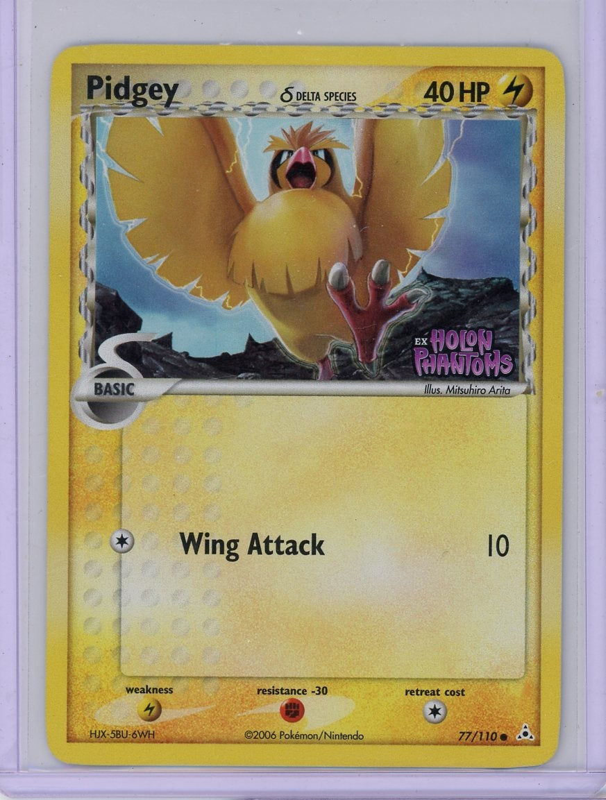 Pidgey Pokémon Holon Phantoms Delta Species #77/110 LP