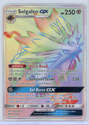 Solgaleo GX Pokémon Sun & Moon Rainbow Rare Full-Art #155/149 DMG