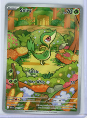 Snivy Pokémon Black Bolt Illustration Rare #087/086