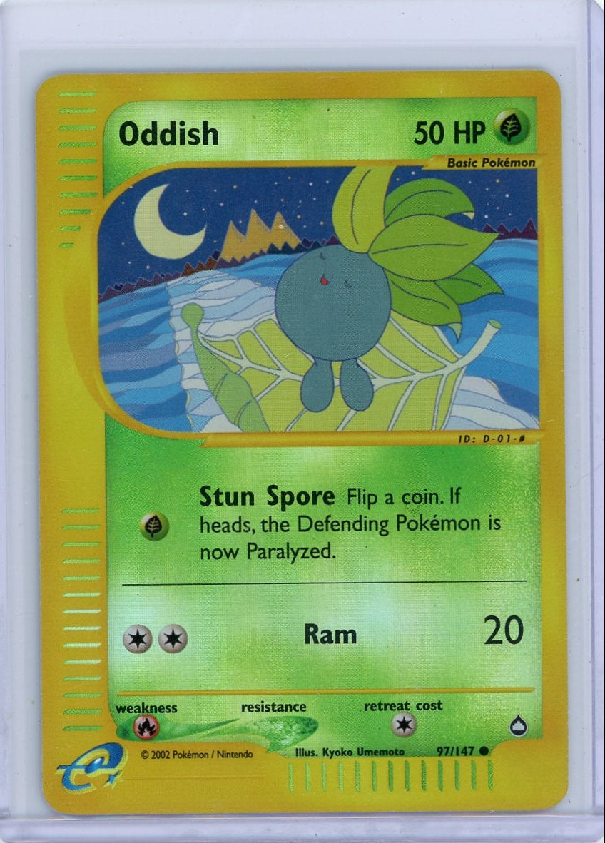 Oddish 2002 Pokemon Aquapolis reverse holo #97/147 HP