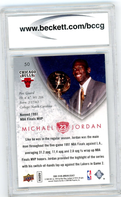 Michael Jordan 2009-10 UD Michael Jordan Legacy Collection #50 Gold BCCG 10