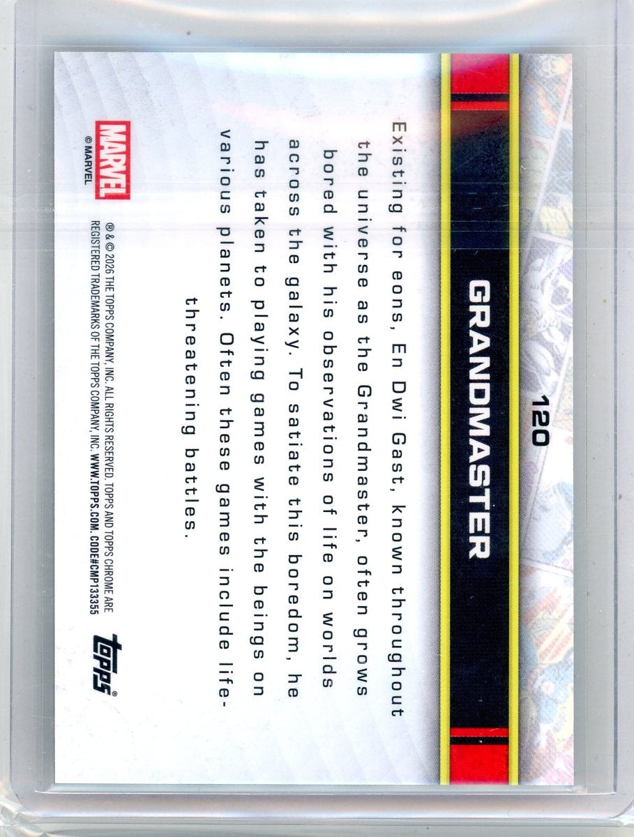 Grandmaster 2026 Topps Chrome Marvel Sapphire Orange #'d 09/25