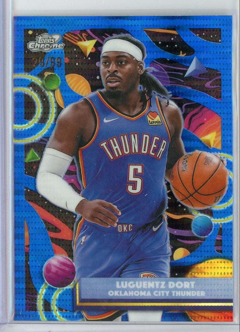 2025-2026 Luguentz Dort Topps Cosmic Chrome #193 Blue 92/99