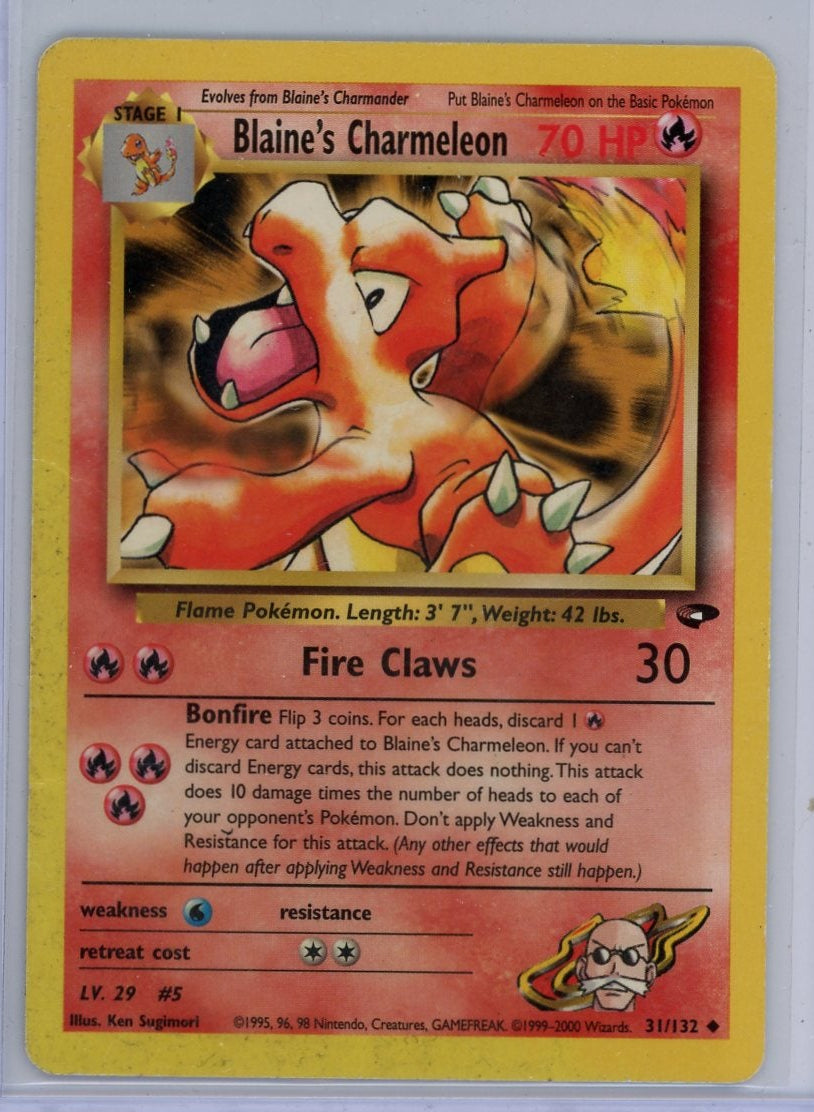 Blaine's Charmeleon Pokemon Gym Challenge #031/132 (MP)